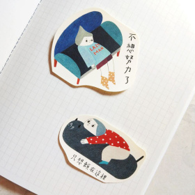 鳥控 - 懶懶的生活貼紙組合