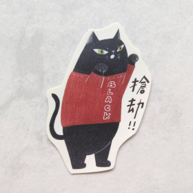 鳥控 - 都是貓防水貼紙（搶劫）