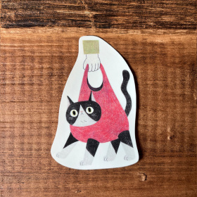 鳥控 - 都是貓防水貼紙（提袋溜貓）