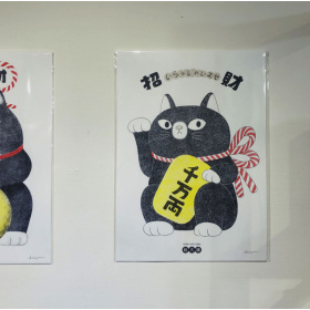 鳥控 - 招財貓 A3海報（千萬兩）