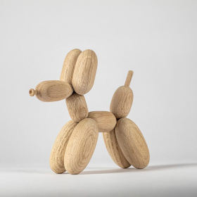 丹麥Boyhood - 氣球狗擺飾（橡木色）