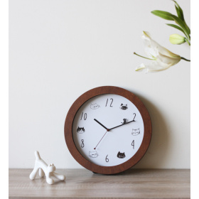 ritter - 來玩嘛！喵喵原木掛鐘