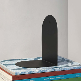 霧黑色山山書擋