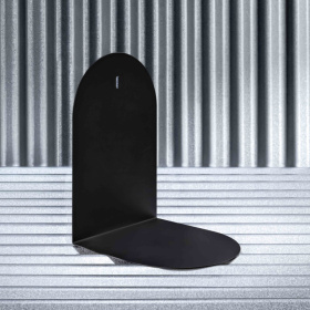 霧黑色山山書擋