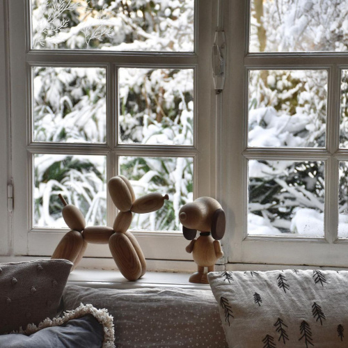 丹麥Boyhood - 氣球狗擺飾（橡木色）