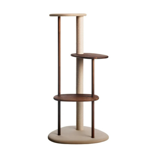 KARIMOKU CAT TREE 貓跳台 米色＋自然胡桃木