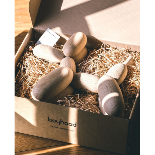 丹麥Boyhood - 氣球狗擺飾（橡木色）