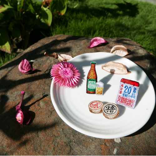 阿伯日常刺繡貼紙