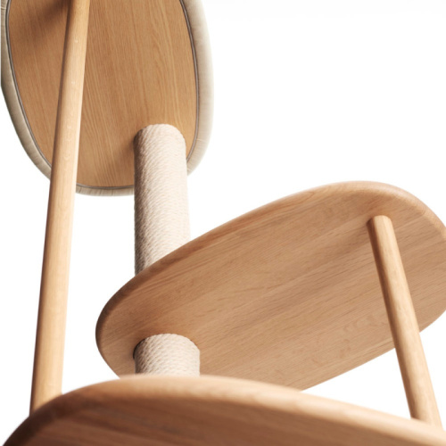 KARIMOKU CAT TREE 貓跳台 淺灰自然栗木色