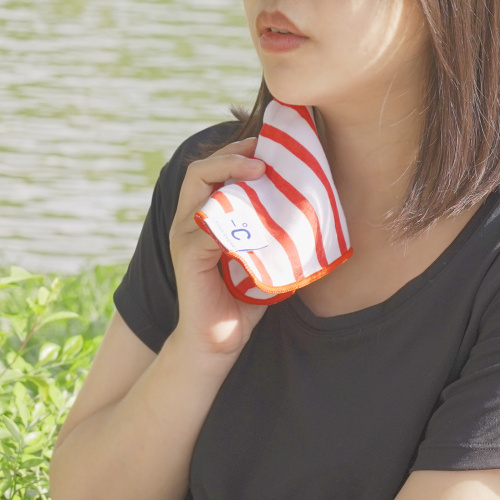 《日本今治》柔軟條紋降溫涼感手巾