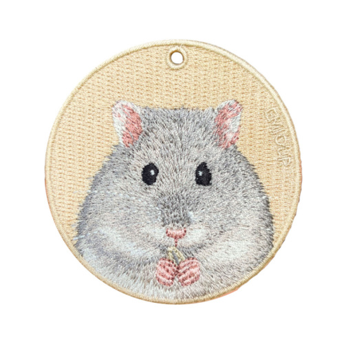 雙面刺繡吊飾 倉鼠