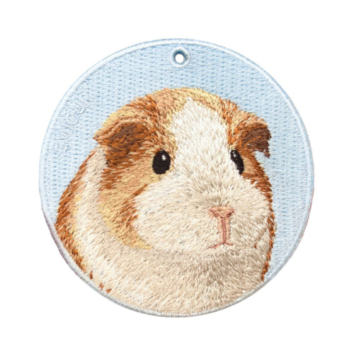 雙面刺繡吊飾 天竺鼠