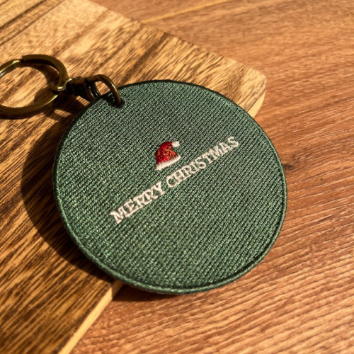 Emjour 聖誕柴犬刺繡吊飾