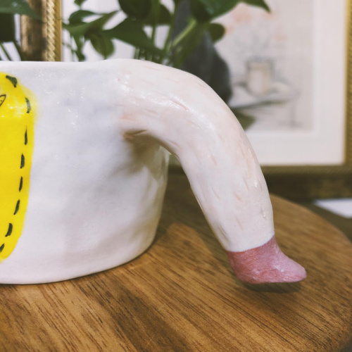 不拔毛時代 腳腳陶瓷杯