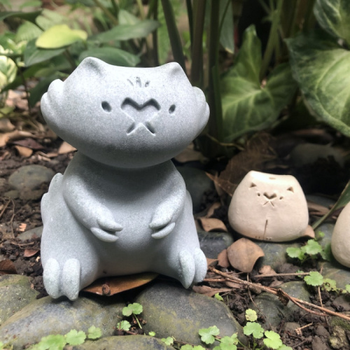 瑞獸龍曌青砂石擺件