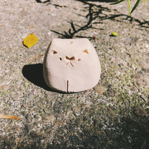 有貓氏陶 - 臺灣白貓陶偶（擴香石）