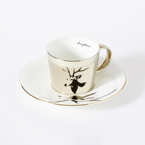 韓國Luycho動物鏡面倒影杯 麋鹿