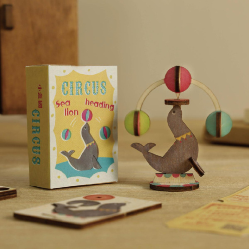 小盒國復古童玩 海獅頂球