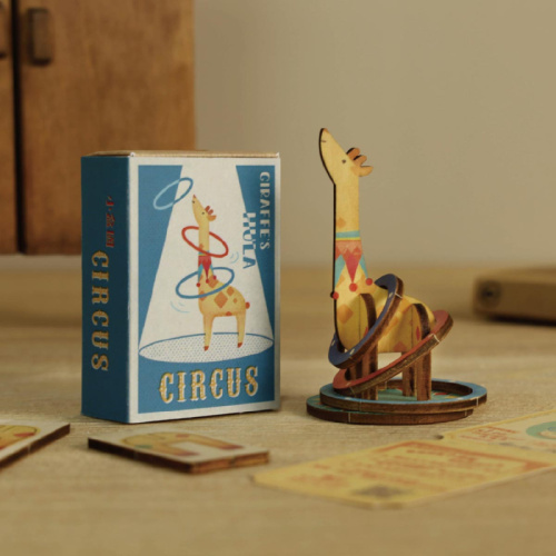 小盒國復古童玩 長頸鹿呼拉圈