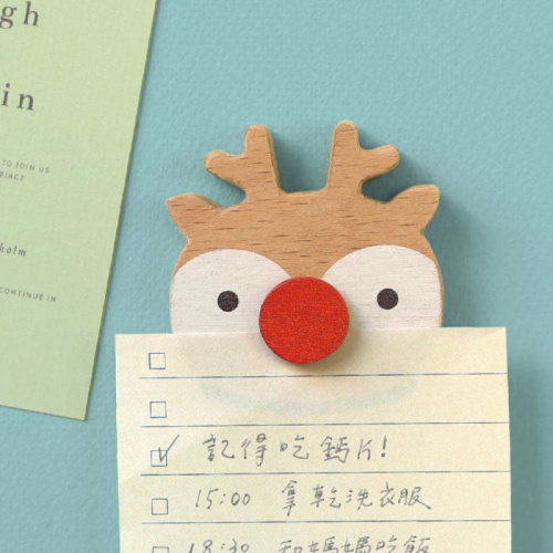 遊木時光 磁鐵留言夾 麋鹿款