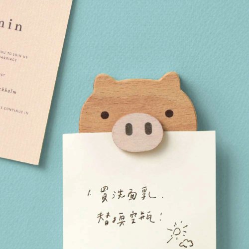 磁鐵留言夾 小豬