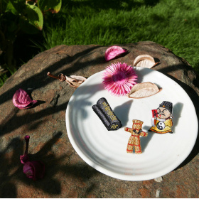 保平安刺繡貼紙