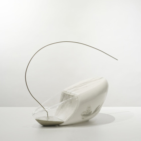 毛孩骨灰盒（水耕系列一葉舟） 星塵灰