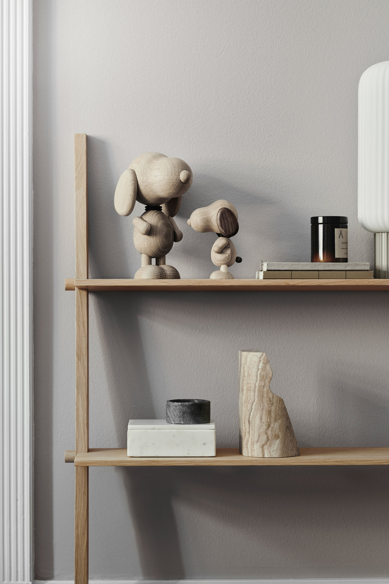 米格魯先生橡木擺飾