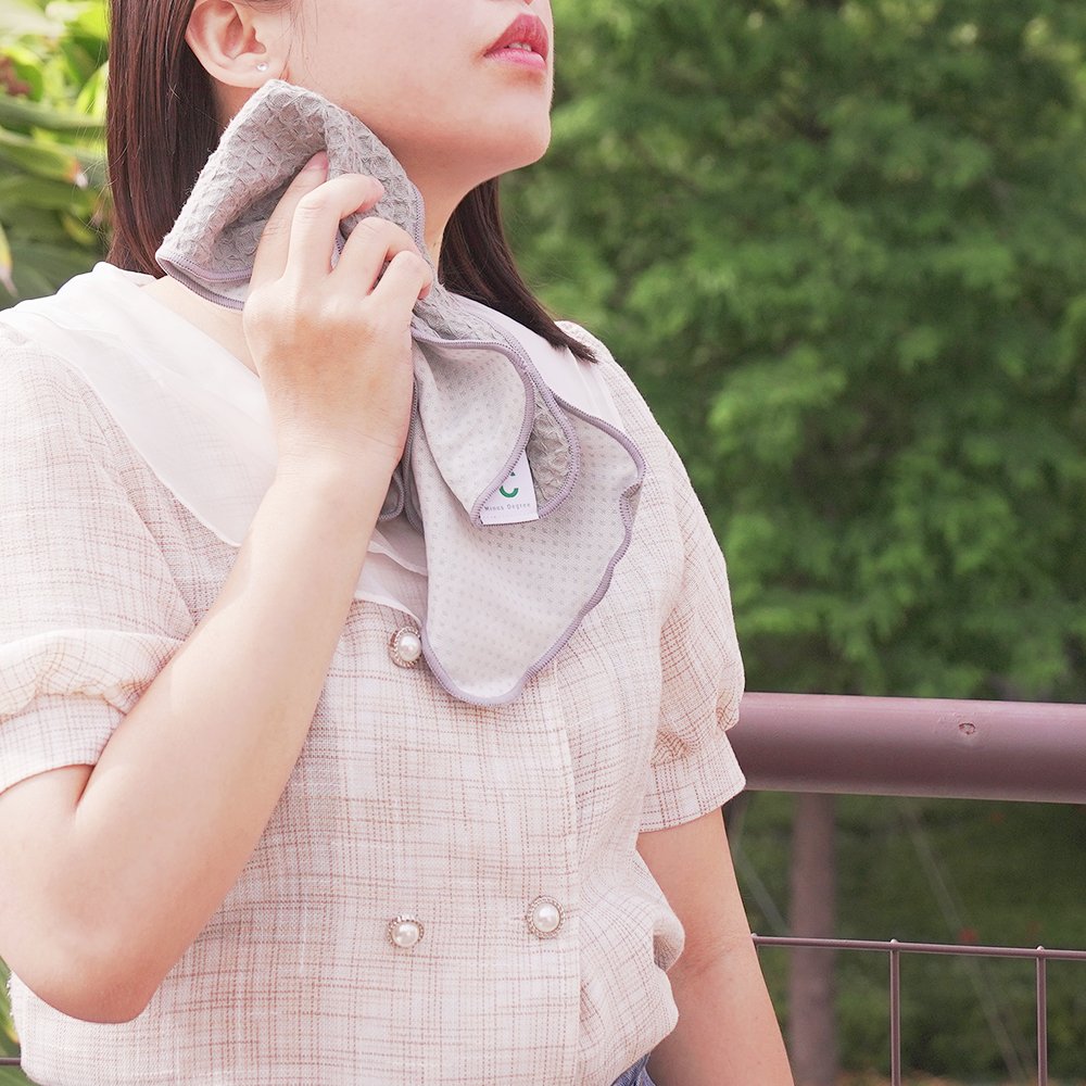 《日本今治》鬆餅布降溫涼感運動毛巾