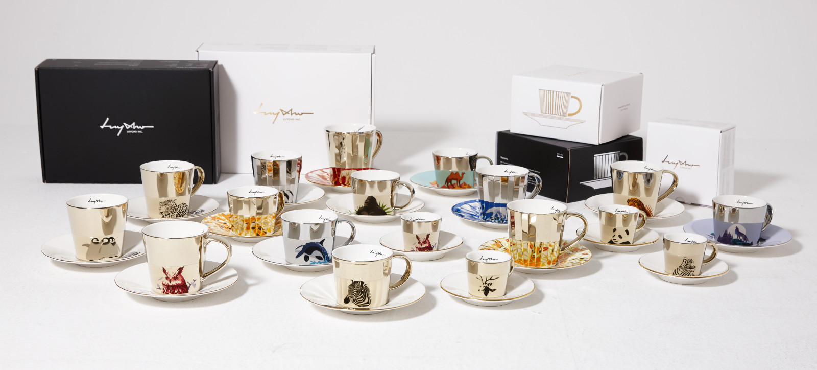 韓國 Luycho 動物圖樣鏡面倒影杯