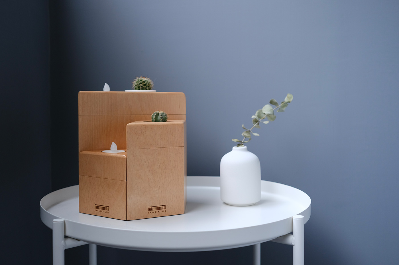 生苼 寵物毛孩骨灰盒（幾何系列 梯形）