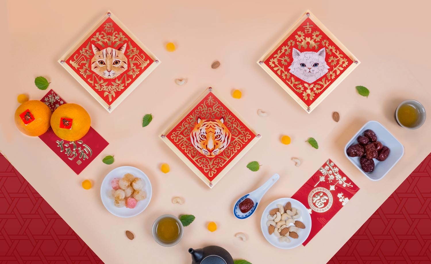 海裡魚 - 雕花春聯木質拼圖（金吉拉）