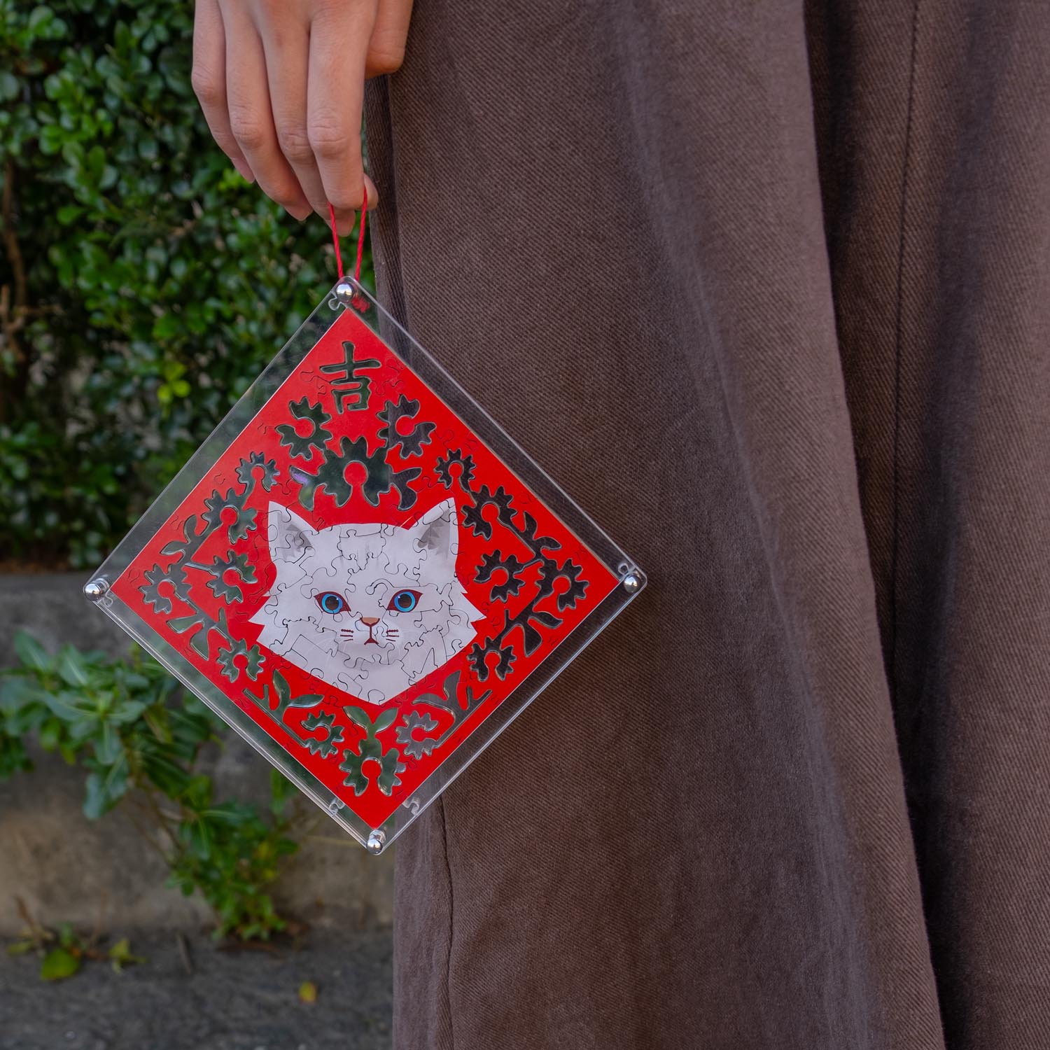 海裡魚 - 雕花春聯木質拼圖（金吉拉）