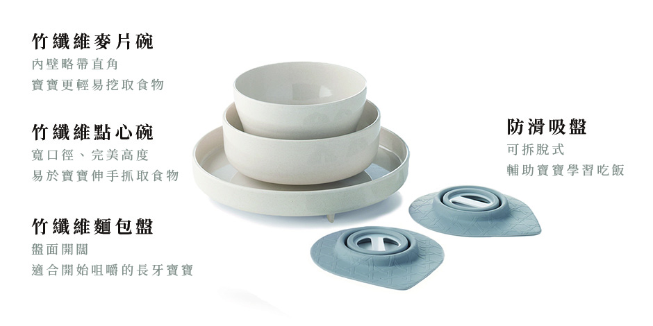 Miniware天然兒童餐具 小食神五入組說明2